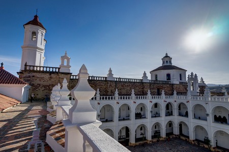 San Felipe Neri monastery in Sucre Boliviaの写真素材