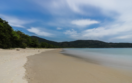 Long Exposure Lopes Mendes Beach in Ilha Grande south of Rio deの写真素材