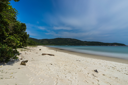 Long Exposure Lopes Mendes Beach in Ilha Grande south of Rio deの写真素材