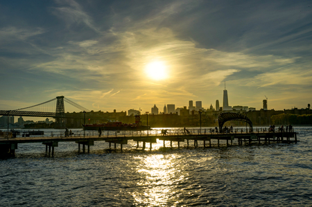 New York Skyline Cityview Manhatten with Empire State Building Sの写真素材