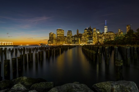 New York Skyline Cityscape Manhatten World Trade Center Freedomの写真素材