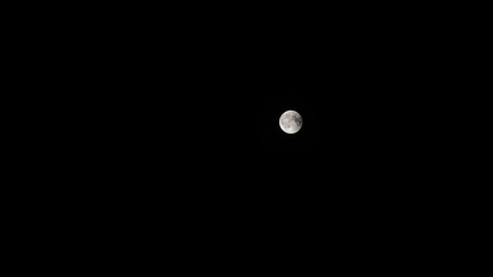 View of Total Lunar Eclipse bloodmoon on July 28 2018 in Germanyの写真素材