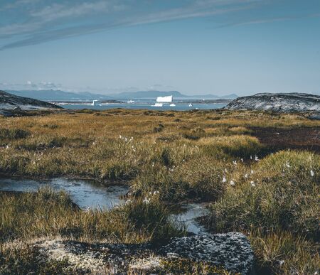 Nature of Antarctic Peninsula. Glaciers and icebergs. Travel on deep pure waters among ices of...