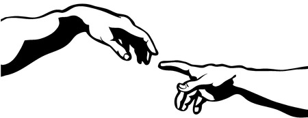 Handmade Touch of God Vector designのイラスト素材