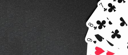 Casino Cards Background with Space for textの写真素材