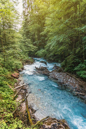 Natural Sources with lots of Waterfallsの写真素材