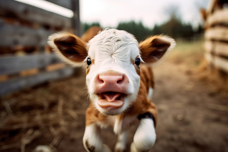 young calf portraitの素材