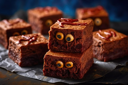 cannabis brownies with crazy face 420の素材