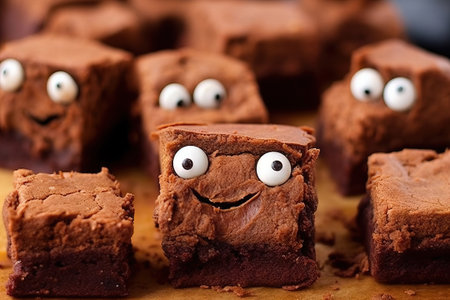 weed brownie with crazy faceの素材