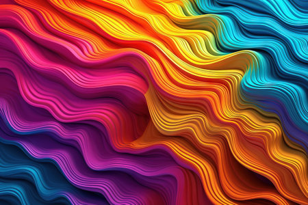 3d abstract vibrant gradient colors and soft swirling shapes. realistic rendering, high quality texture, smooth reflections, 8k resolutionの素材