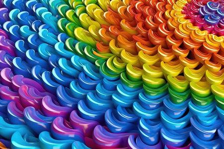 3d abstract vibrant gradient colors and soft swirling shapes. realistic rendering, high quality texture, smooth reflections, 8k resolutionの素材