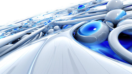 mondern 16:9 abstract shapes texture on white and blue. wallpaperの素材