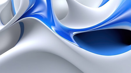 mondern 16:9 abstract shapes texture on white and blue. wallpaperの素材
