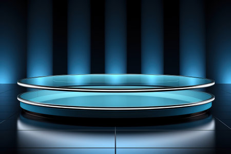 floating glass cylinder product display presentation with led lightsの素材