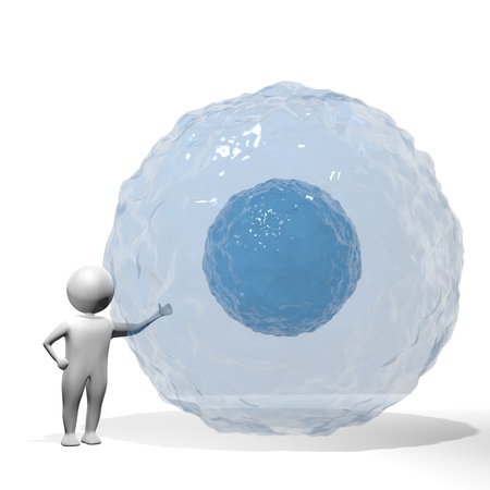 3D Man - Waterの写真素材