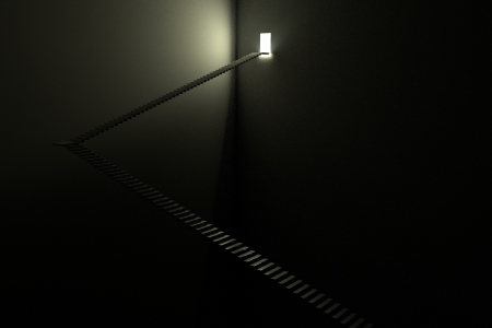 Stairway - Light In The Darkの写真素材