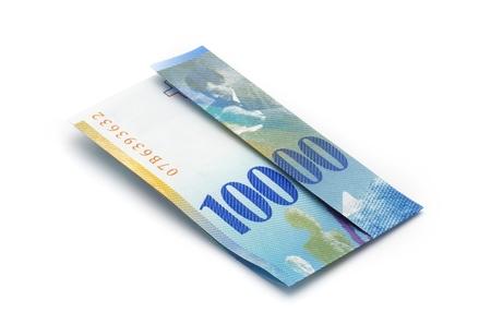 Ticket CHF 100 folded 10'000 CHF