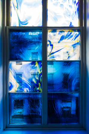 Blue windowの写真素材