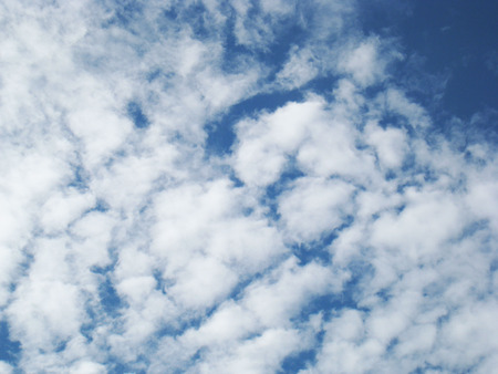 Sky photo from the top view. Take photo from the planeの写真素材