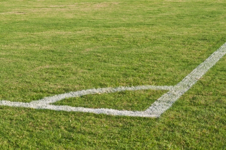 Corner of Football (soccer) fieldの写真素材
