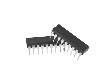 IC - Integrated Circuit in white background