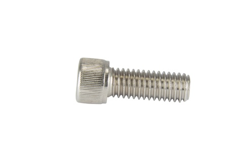 One Screw isolated on white background
