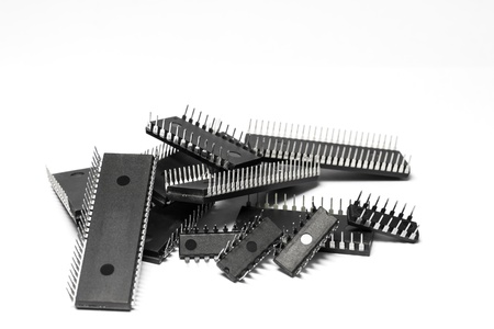 IC - Integrated Circuit in white background