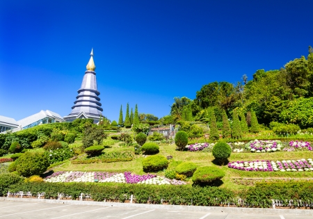 Pagoda at Doi-Inthanon Chaingmai, Phra Maha Dhatu Nabhapol Bhumisiriの写真素材