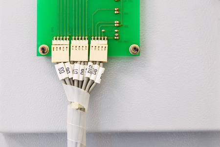 Connection of wire and circuit board