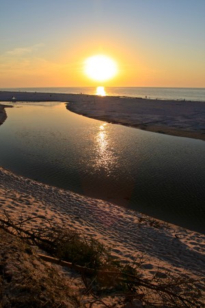 Beautiful sunset at seaの写真素材