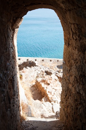Spinalonga greek islandの写真素材