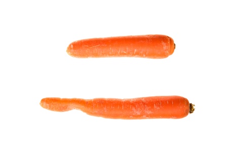 Carrot isolated on whiteの写真素材