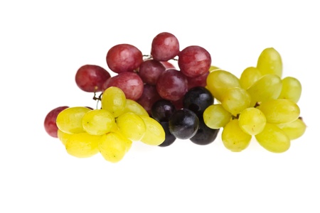 Grapes on white isolated backgroundの写真素材