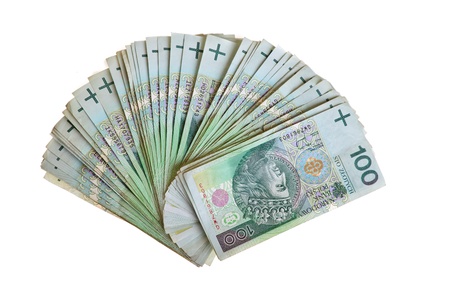Polish zloty paper money