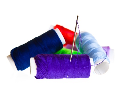 Colorful sewing threads