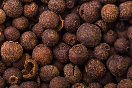Closeup of pimento spicesの写真素材