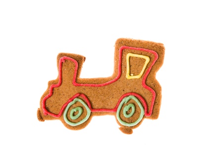Decorated homemade gingerbread cookies 