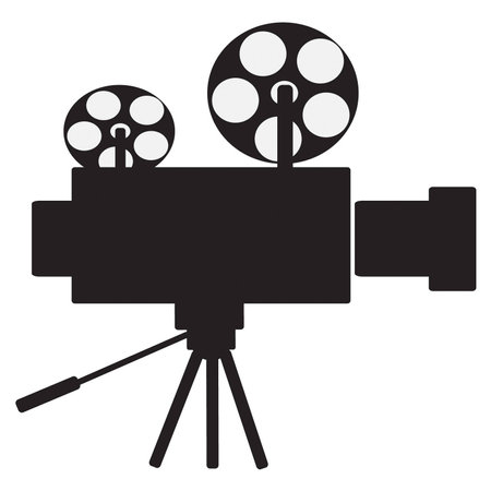 Film projector vector clip artのイラスト素材