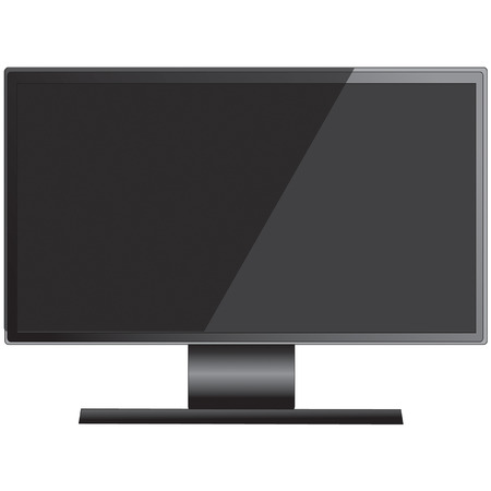 LCD plasma monitor vectorのイラスト素材