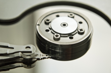 Hard disk drive inside  Data safety concept の写真素材