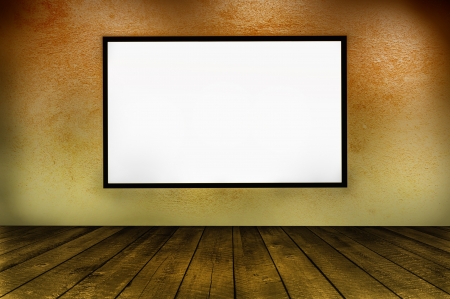Empty frame on wall, interior designの写真素材