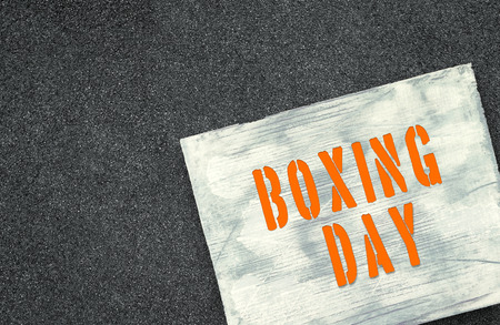 Upcoming holiday announcement, Boxing day.の写真素材