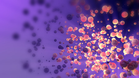Colorful background with bubbles. Abstract background, selective focus