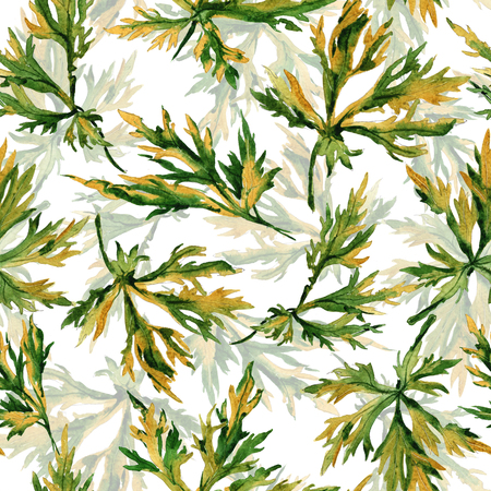 Garden leaves ornament patternの写真素材