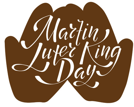 Martin Luter King day  hand lettering inscriptionのイラスト素材