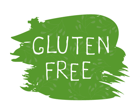 Gluten free food label and high quality product badges. Bio Ecohealthy organic, 100 bio and natural product icon. Emblems for cafe, packaging etc. Vectorのイラスト素材