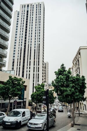 Beirut, Lebanon - May 2018: Beirut City at Beirut Souks in Beirut, Lebanon.のeditorial素材