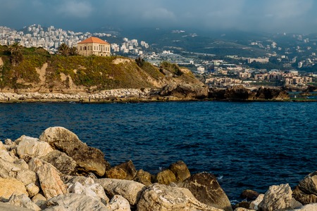 A traditional house in Byblos which is a famous landmark. Lebanon.の写真素材