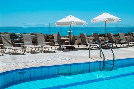 Hotel swimming poolのeditorial素材