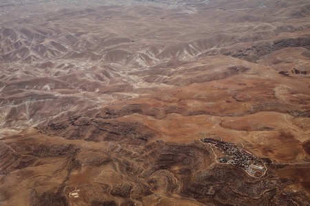Jordan view from the plane. Landscape